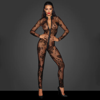 Long tulle overall with 3 way zipper